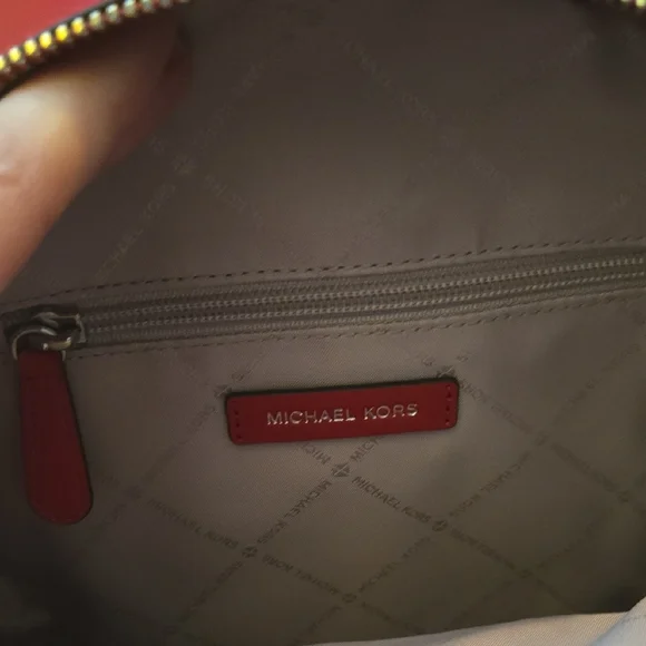 NWOT Michael Kors Dark Pink Backpack - Picture 7 of 10